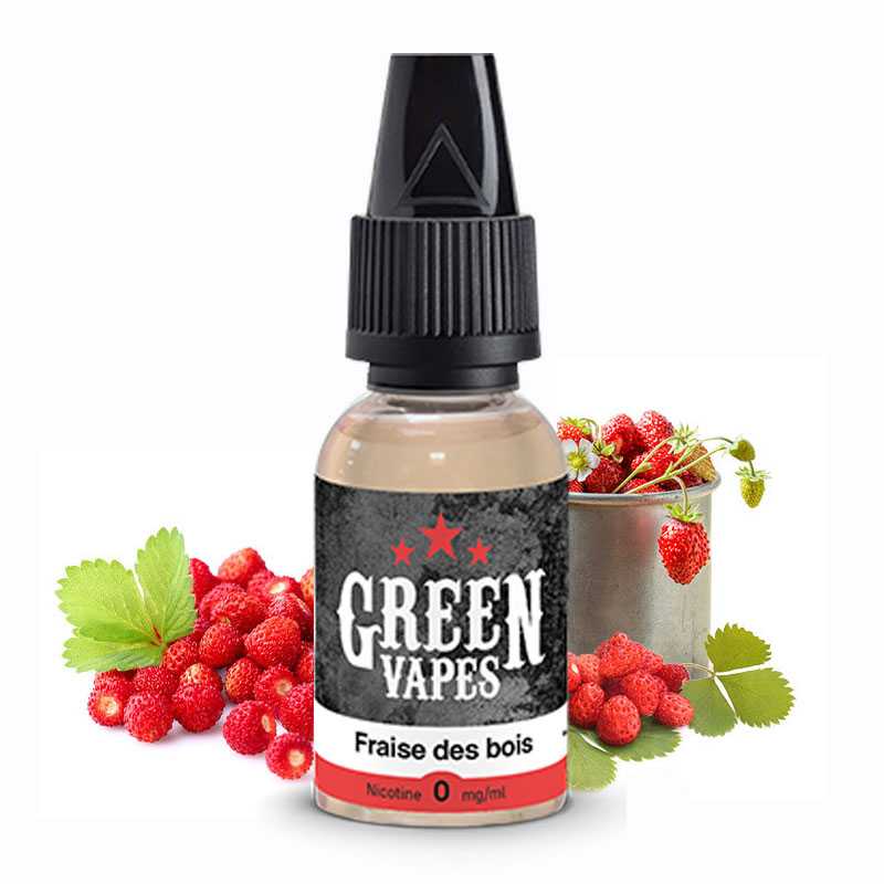 Eliquide Fraise des Bois Green Vapes : juice français premium