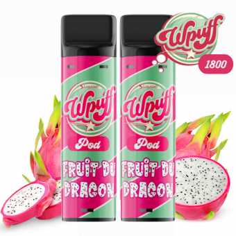 Cartouches Wpuff 1800 Fruit du Dragon x2 de Liquideo