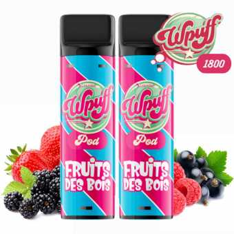 Cartouches Wpuff 1800 Fruits des Bois x2 de Liquideo