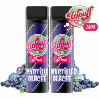 Cartouches Wpuff 1800 Myrtille Glacée x2 de Liquideo