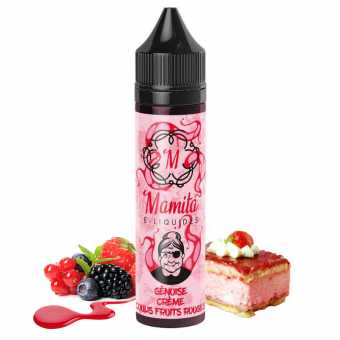 Eliquide Génoise Crème Coulis Fruits Rouges Mamita 50ml de Vape Institut x Le Labo Basque