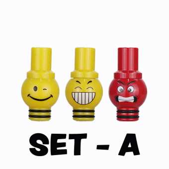 3 x Drip Tip 510 Smile taille S