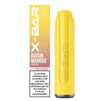 PUFF JETABLE X-BAR saveur Mangue Raisin du French Lab