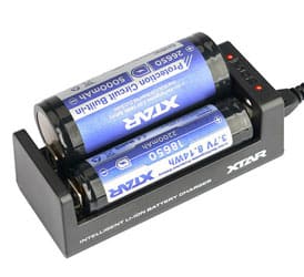 Pack chargeur 2 accus - Chargeur D2 E-Cig Power, 2 VTC6 18650 - A&L